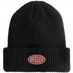 CZAPKA ZIMOWA BROGER BEANIE BADGE BLACK