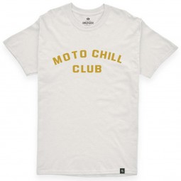 T-SHIRT BROGER MOTO CHILL CLUB WHITE