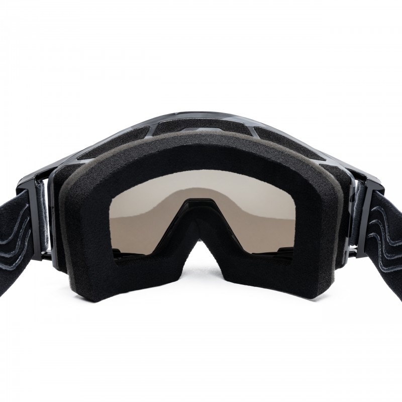 GOGLE IMX SAND GRAPHIC BLACK GLOSS/GREY - SZYBA SILVER IRIDIUM + CLEAR (2 SZYBY W ZESTAWIE)