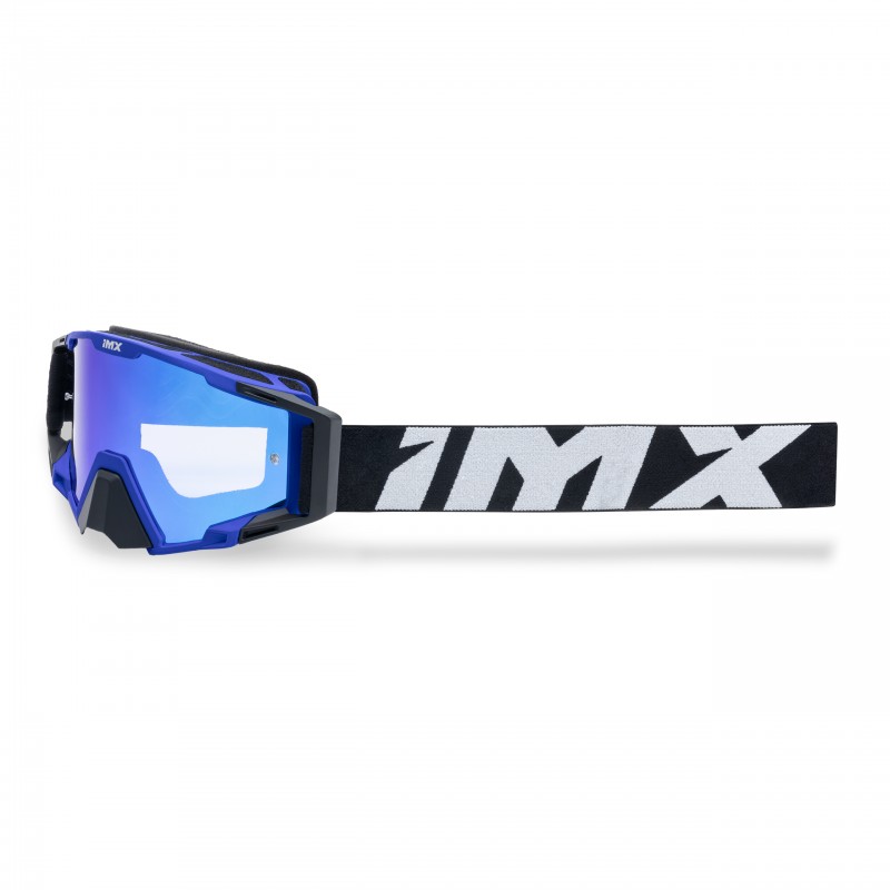 GOGLE IMX SAND BLUE MATT/BLACK - SZYBA BLUE IRIDIUM + CLEAR (2 SZYBY W ZESTAWIE)