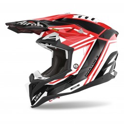 KASK AIROH AVIATOR 3 LEAGUE RED GLOSS