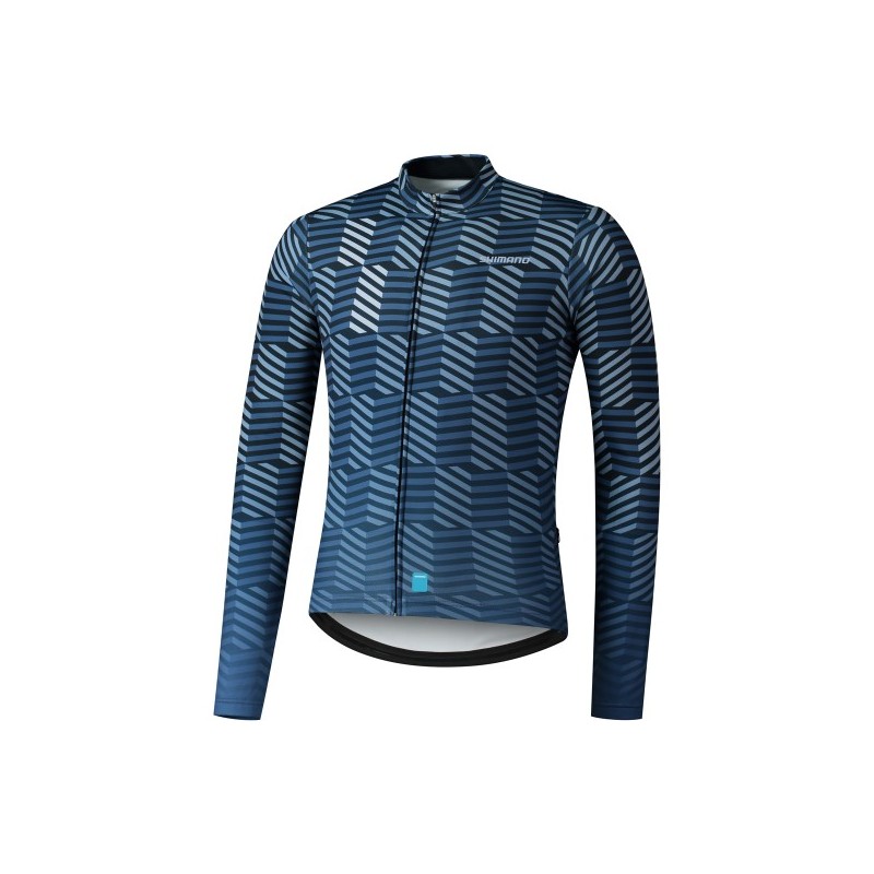 Koszulka Vertex Print Dł/R Smoky Navy L