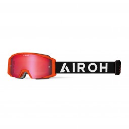 GOGLE AIROH BLAST XR1 ORANGE MATT - SZYBA RED MIRRORED (1 SZYBA W ZESTAWIE)