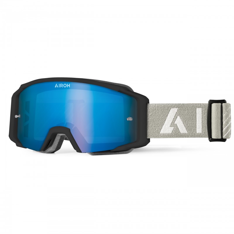 GOGLE AIROH BLAST XR1 BLACK MATT - SZYBA BLUE MIRRORED (1 SZYBA W ZESTAWIE)