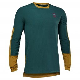 KOSZULKA ROWEROWA Z DŁUGIM RĘKAWEM FOX DEFEND THERMAL EMERALD
