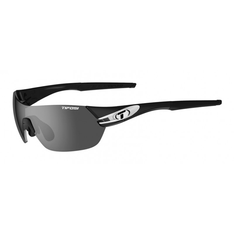 Okulary TIFOSI SLICE black white (3 szkła 15,4% Smoke, 41,4% AC Red, 95,6% Clear)