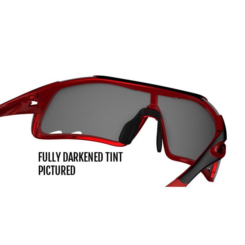 Okulary TIFOSI DAVOS CLARION FOTOTEC race red  (3szkła 14,7% Clarion Red, 41,4% AC Red, 95,6% Clear) (NEW)