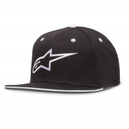 CZAPKA Z DASZKIEM ALPINESTARS AGELESS FLAT BLACK/WHITE