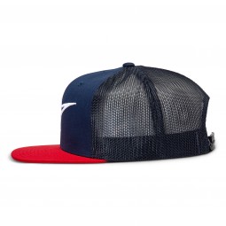 CZAPKA Z DASZKIEM ALPINESTARS CORP TRUCKER NAVY/RED