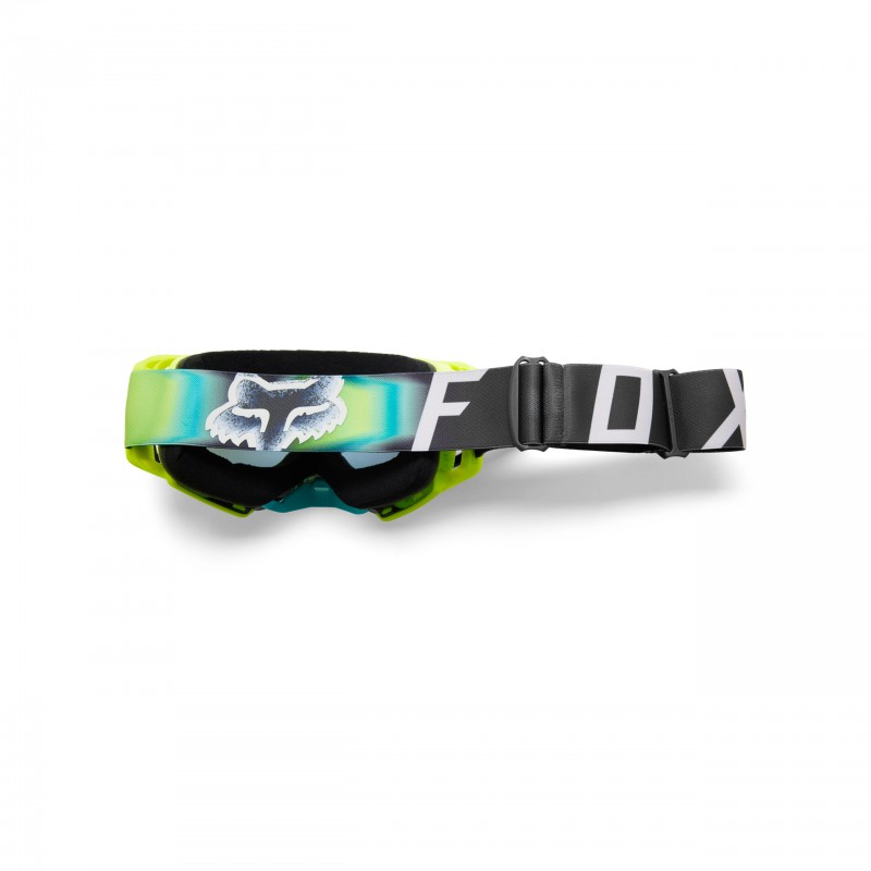 GOGLE FOX AIRSPACE HORYZN FLUORESCENT YELLOW - SZYBA GREY MIRROR + CLEAR (2 SZYBY W ZESTAWIE)