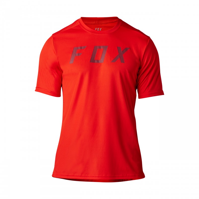 KOSZULKA ROWEROWA FOX RANGER MOTH RACE FLUORESCENT RED