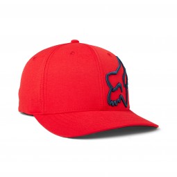 CZAPKA Z DASZKIEM FOX CLOUDED FLEXFIT 2.0 HEATHER RED
