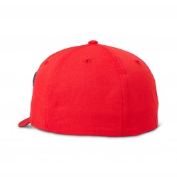 CZAPKA Z DASZKIEM FOX CLOUDED FLEXFIT 2.0 HEATHER RED