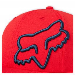 CZAPKA Z DASZKIEM FOX CLOUDED FLEXFIT 2.0 HEATHER RED
