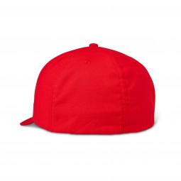 CZAPKA Z DASZKIEM FOX TRANSPOSITION FLEXFIT LIGHT GREY/RED