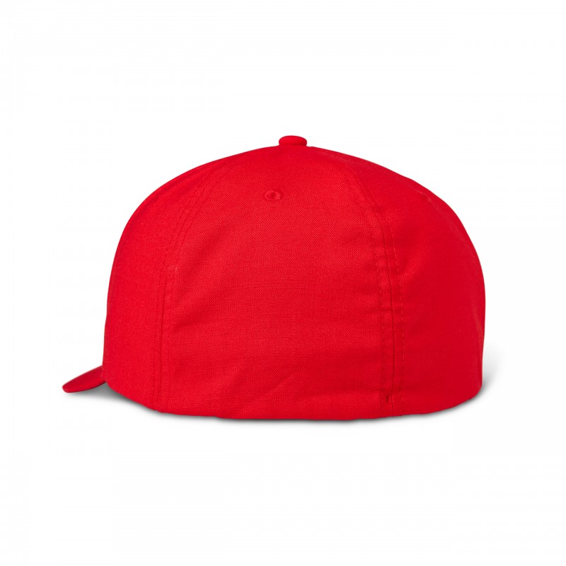 CZAPKA Z DASZKIEM FOX TRANSPOSITION FLEXFIT LIGHT GREY/RED