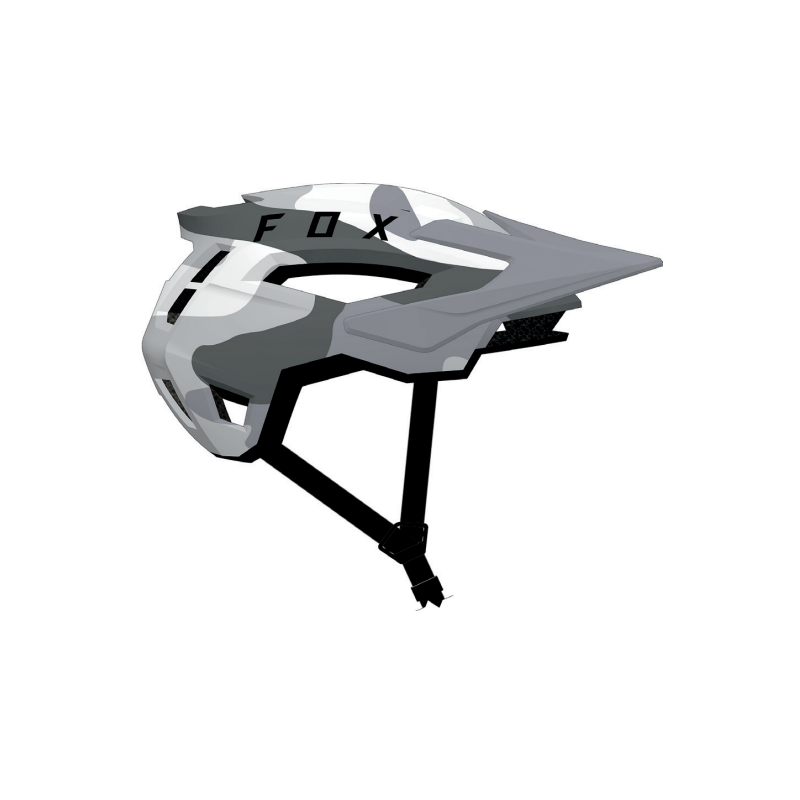 KASK ROWEROWY FOX SPEEDFRAME CAMO GREY CAMO