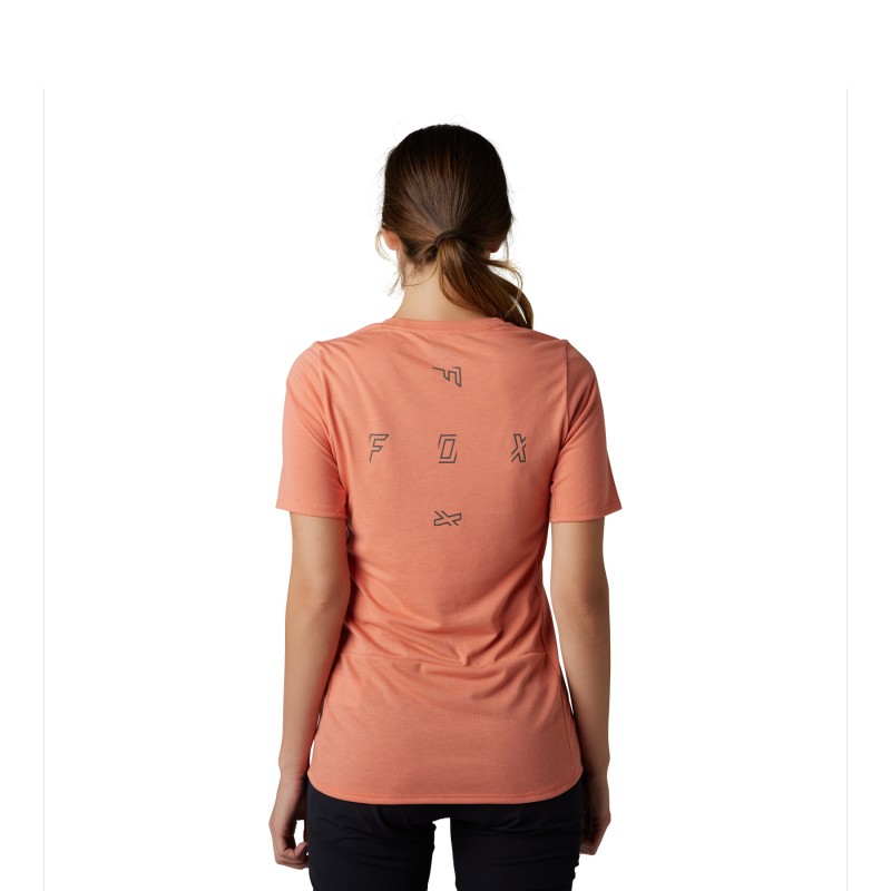 KOSZULKA ROWEROWA FOX LADY RANGER FRACT SALMON