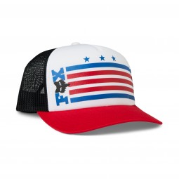 CZAPKA Z DASZKIEM FOX UNITY SNAPBACK RED/WHITE