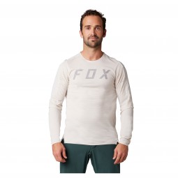 KOSZULKA ROWEROWA Z DŁUGIM RĘKAWEM FOX FLEXAIR PRO VINTAGE WHITE