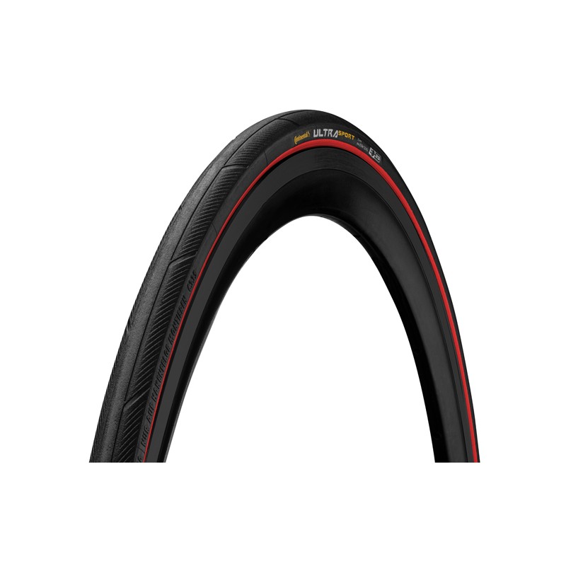 Opona Ultra Sport PF 700x 25C Czarna/czerwona Zwij