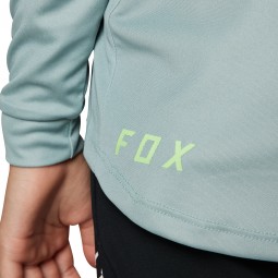 KOSZULKA ROWEROWA Z DŁUGIM RĘKAWEM FOX JUNIOR RANGER GUNMETAL