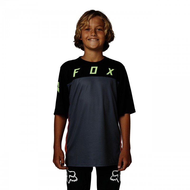 KOSZULKA ROWEROWA FOX JUNIOR DEFEND RACE BLACK