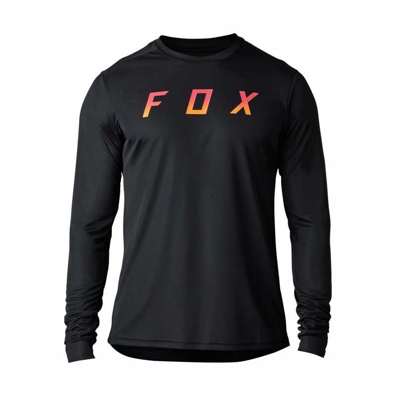 KOSZULKA ROWEROWA Z DŁUGIM RĘKAWEM FOX RANGER DOSE BLACK
