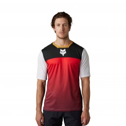 KOSZULKA ROWEROWA FOX DEFEND AURORA BLACK/WHITE