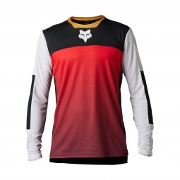 KOSZULKA ROWEROWA Z DŁUGIM RĘKAWEM FOX DEFEND AURORA BLACK/WHITE