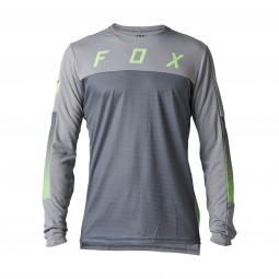 KOSZULKA ROWEROWA Z DŁUGIM RĘKAWEM FOX DEFEND CEKT LIGHT GREY