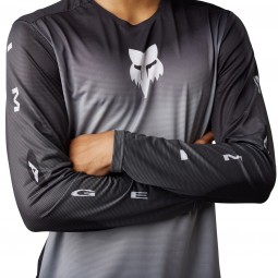 KOSZULKA ROWEROWA Z DŁUGIM RĘKAWEM FOX FLEXAIR NOVAH STEEL GREY