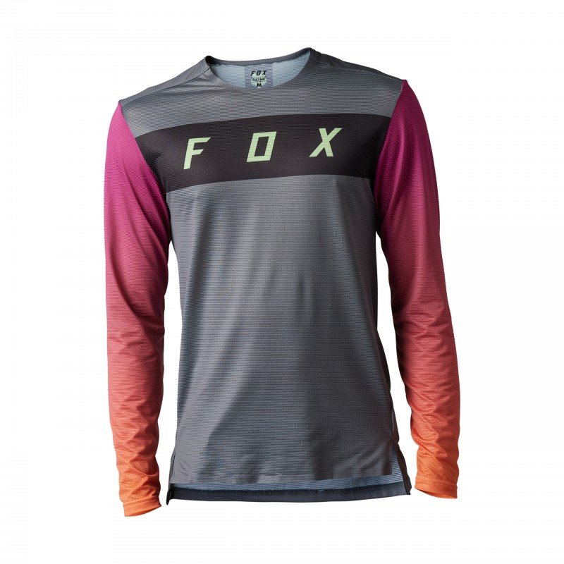 KOSZULKA ROWEROWA Z DŁUGIM RĘKAWEM FOX FLEXAIR ARCADIA PEWTER