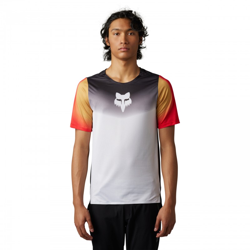 KOSZULKA ROWEROWA FOX FLEXAIR NOVAH BLACK/WHITE