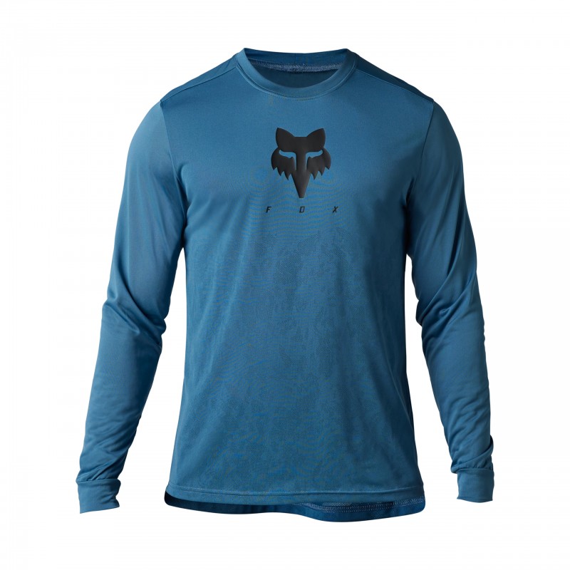 KOSZULKA ROWEROWA Z DŁUGIM RĘKAWEM FOX RANGER TRU DRI DARK SLATE