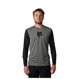 KOSZULKA ROWEROWA Z DŁUGIM RĘKAWEM FOX RANGER TRU DRI PEWTER