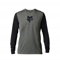 KOSZULKA ROWEROWA Z DŁUGIM RĘKAWEM FOX RANGER TRU DRI PEWTER