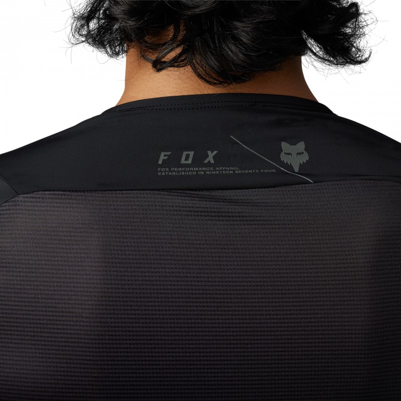 KOSZULKA ROWEROWA Z DŁUGIM RĘKAWEM FOX FLEXAIR ASCENT BLACK