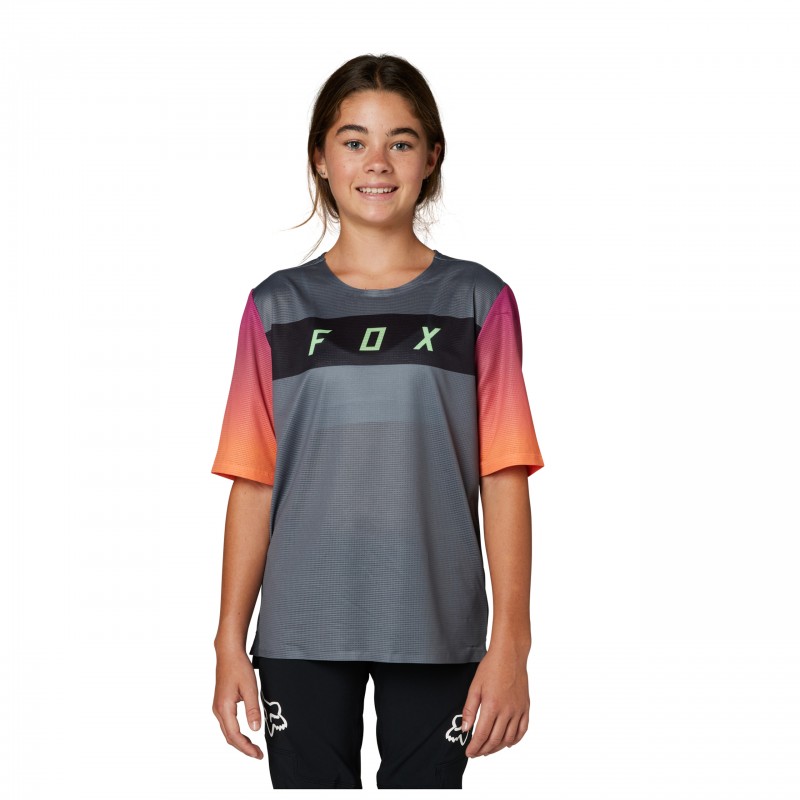 KOSZULKA ROWEROWA FOX JUNIOR FLEXAIR PEWTER