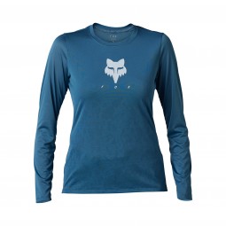 KOSZULKA ROWEROWA Z DŁUGIM RĘKAWEM FOX LADY RANGER TRU DRI DARK SLATE