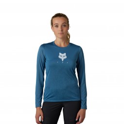 KOSZULKA ROWEROWA Z DŁUGIM RĘKAWEM FOX LADY RANGER TRU DRI DARK SLATE