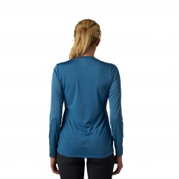 KOSZULKA ROWEROWA Z DŁUGIM RĘKAWEM FOX LADY RANGER TRU DRI DARK SLATE