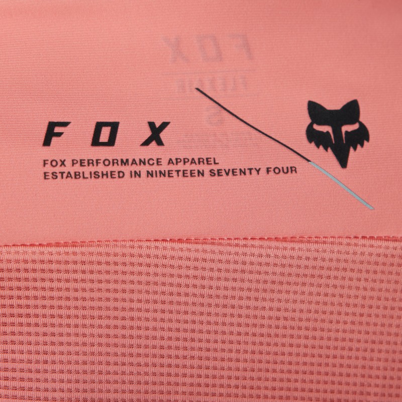 KOSZULKA ROWEROWA Z DŁUGIM RĘKAWEM FOX LADY FLEXAIR ASCENT SALMON