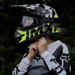 KASK IMX FMX-01 JUNIOR BLACK/FLUO YELLOW/BLUE/FLUO RED