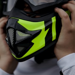 KASK IMX FMX-01 JUNIOR BLACK/FLUO YELLOW/BLUE/FLUO RED