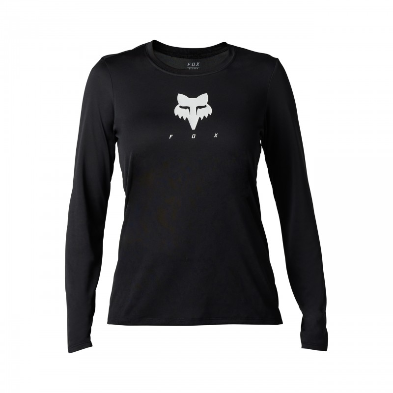 KOSZULKA ROWEROWA Z DŁUGIM RĘKAWEM FOX LADY RANGER TRU DRI BLACK