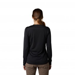 KOSZULKA ROWEROWA Z DŁUGIM RĘKAWEM FOX LADY RANGER TRU DRI BLACK