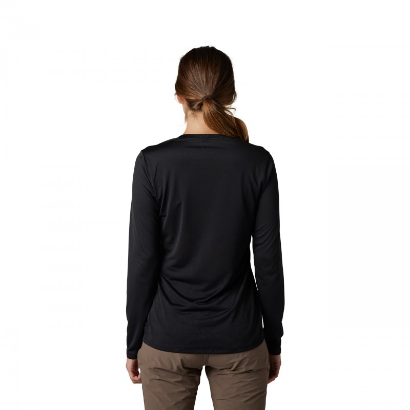 KOSZULKA ROWEROWA Z DŁUGIM RĘKAWEM FOX LADY RANGER TRU DRI BLACK
