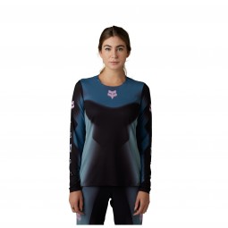 KOSZULKA ROWEROWA Z DŁUGIM RĘKAWEM FOX LADY FLEXAIR TS57 BLACK