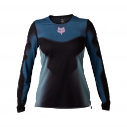 KOSZULKA ROWEROWA Z DŁUGIM RĘKAWEM FOX LADY FLEXAIR TS57 BLACK